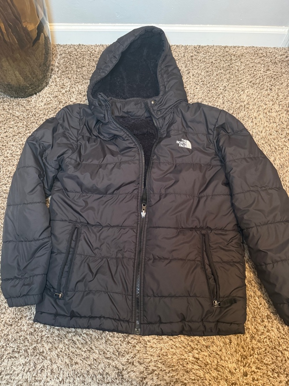 The North Face Black Puffer Hooded Jacket